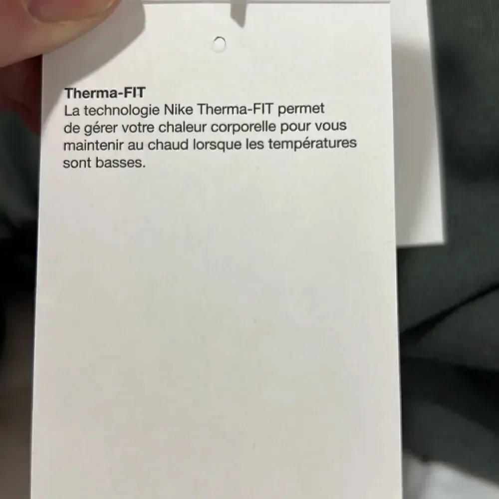 Nike Women's Therma-FIT One Mid-Rise Leggings Full length size xs NWT iron Gray